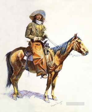 Indiana Cowboy Painting - arizona cow boy 1901 Frederic Remington Indiana cowboy